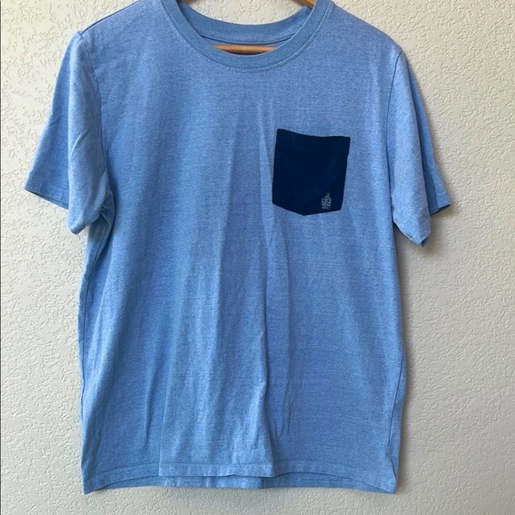 London Fog Short Sleeve T Shirt Blue size Medium - Picture 2 of 7